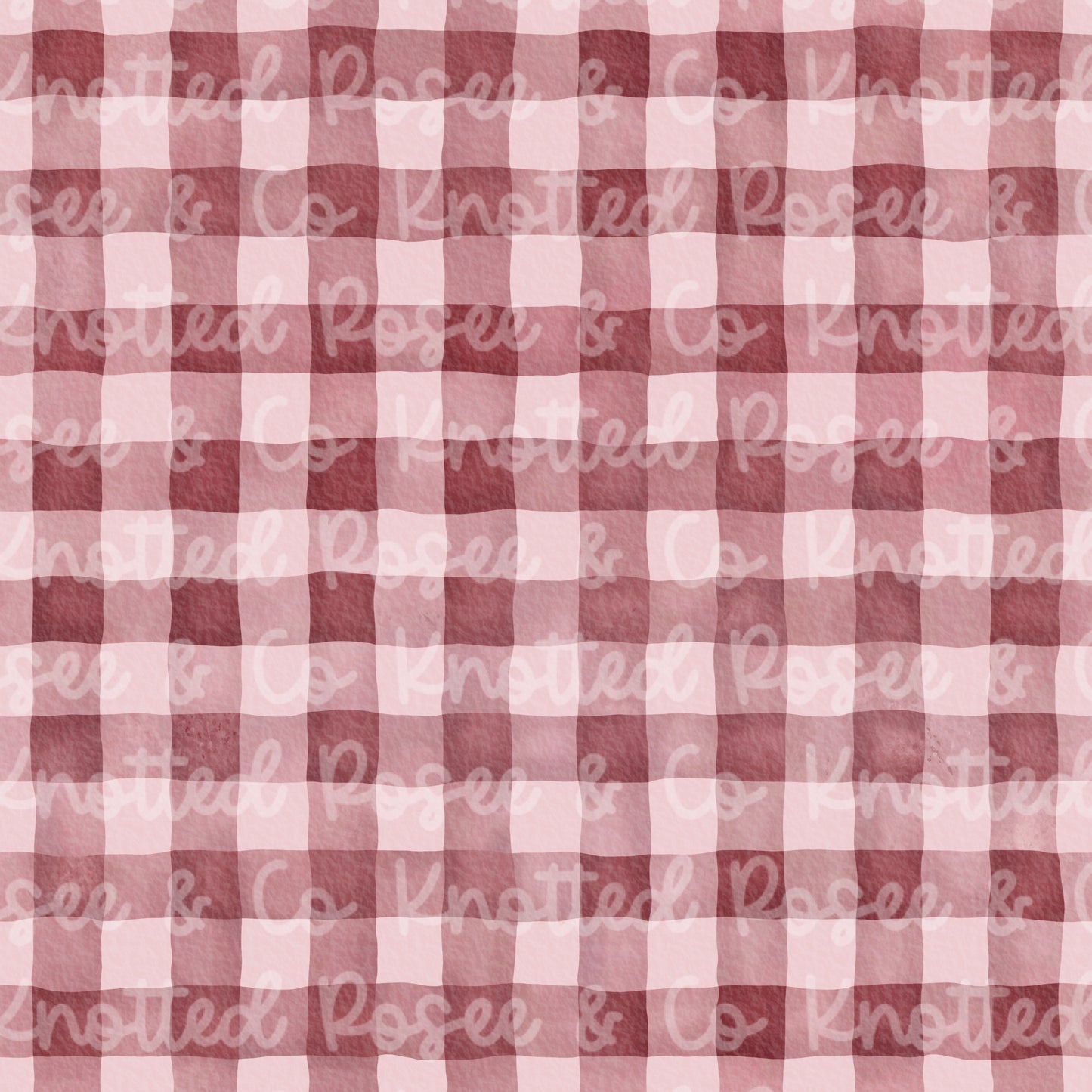 Burgundy gingham