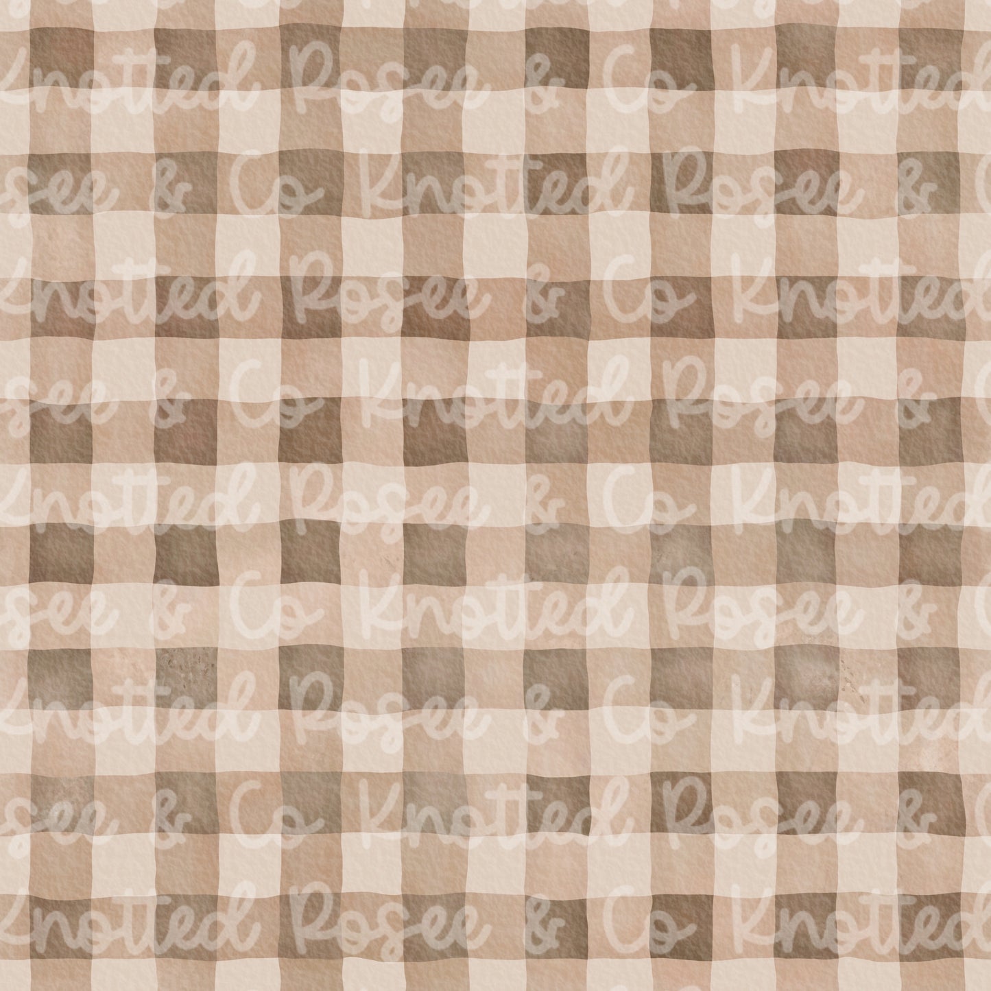 Brown gingham