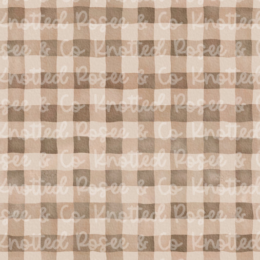 Brown gingham