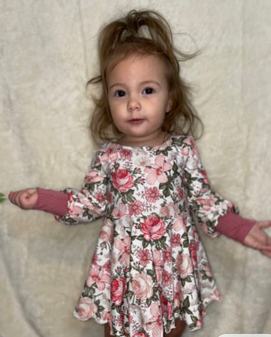 Skirted body suit