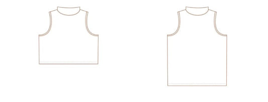 Mock neck tank*no sleeves*