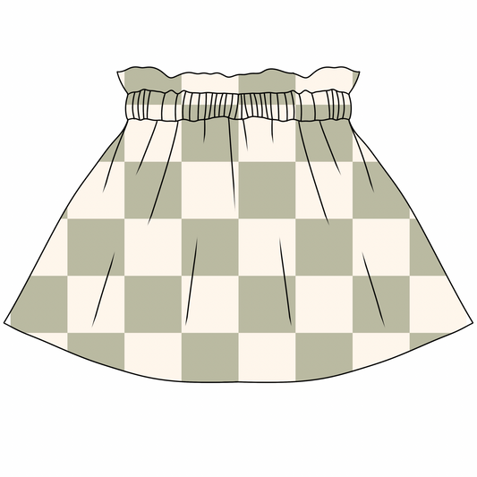 Woven pocket skirt