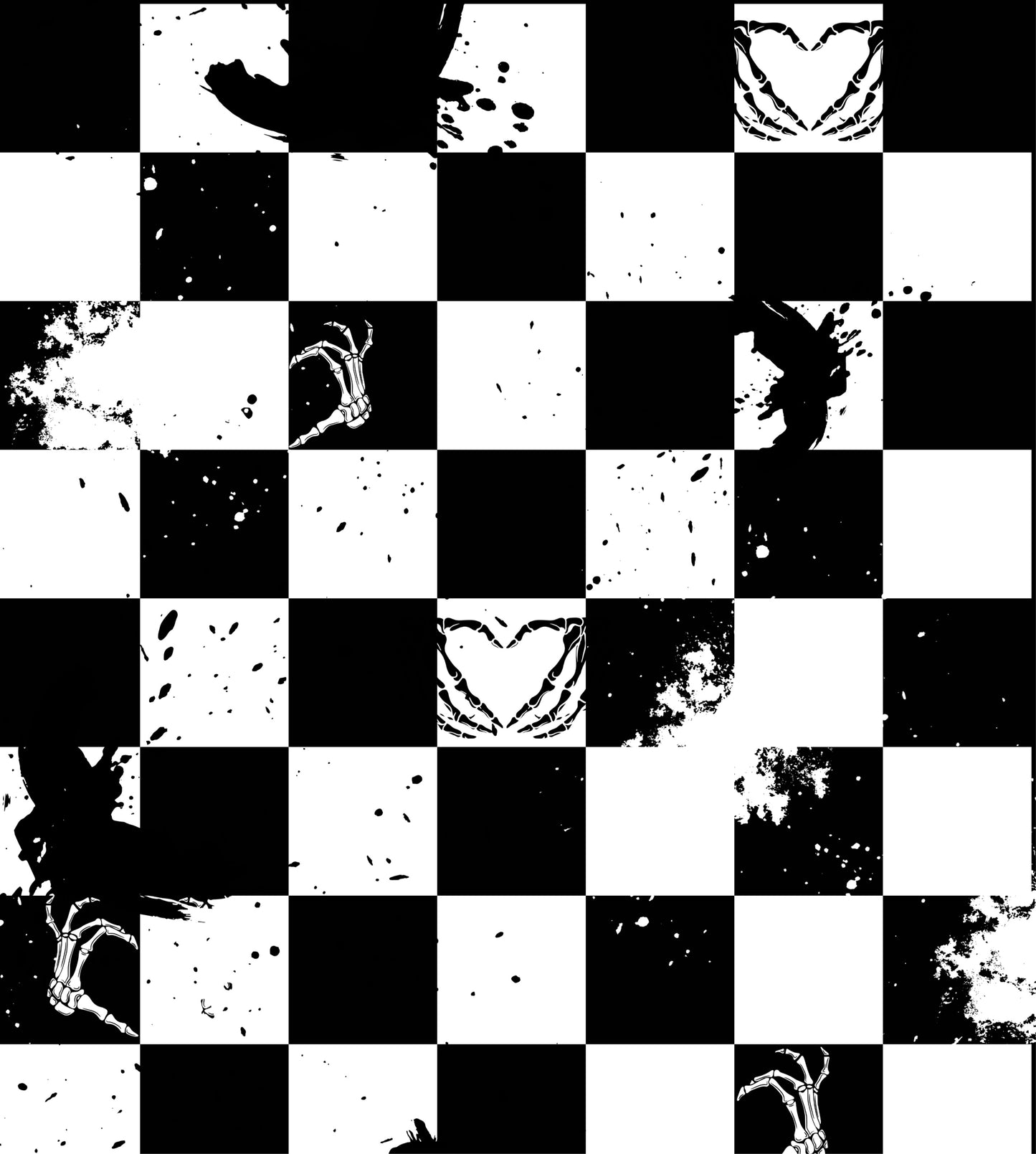 Skulls and checkers BOW