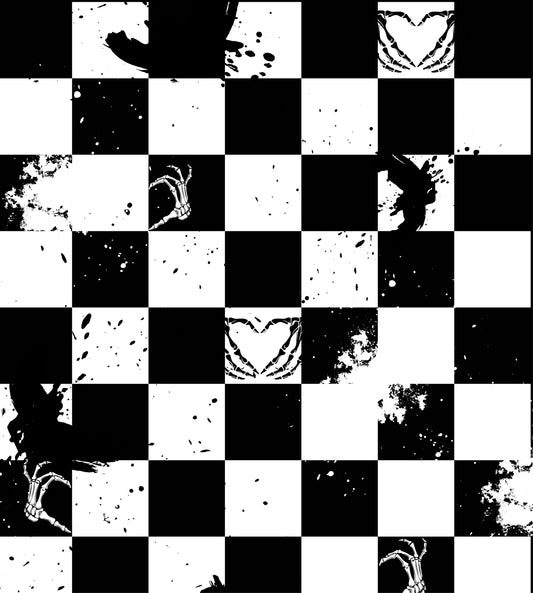 Skulls and checkers BOW